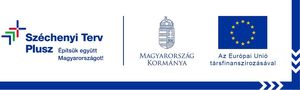 Széchenyi Terv Plusz (logó) - „Építsük együtt Magyarországot!” - Magyarország Kormánya (logó) - EU zászló - Az Európai Unió társfinanszírozásával